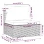 4-piece garden furniture set and brown synthetic rattan cushions by vidaXL, Garden sets - Ref: Foro24-3101675, Price: 351,00 ...