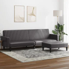 Gray synthetic leather 2-piece sofa set by , Sofas - Ref: Foro24-3216289, Price: 321,84 €, Discount: %