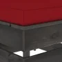 Sectional central sofa with gray impregnated wood cushions by vidaXL, Modular outdoor sofas - Ref: Foro24-3068129, Price: 97,...