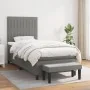 Boxspringbett mit dunkelgrauer Stoffmatratze 90x190 cm von vidaXL, Betten und Lattenroste - Ref: Foro24-3136718, Preis: 353,1...