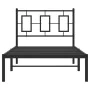 Bettgestell mit schwarzem Metallkopfteil 90x200 cm von , Betten und Lattenroste - Ref: Foro24-374234, Preis: 76,96 €, Rabatt: %