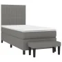 Boxspringbett mit dunkelgrauer Stoffmatratze 90x190 cm von vidaXL, Betten und Lattenroste - Ref: Foro24-3136718, Preis: 353,1...