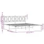Estructura de cama de metal con cabecero blanco 183x213 cm de , Camas y somieres - Ref: Foro24-374295, Precio: 119,12 €, Desc...