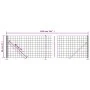Wire fence with anthracite gray flange 0.8x10 m by , fence panels - Ref: Foro24-154320, Price: 51,58 €, Discount: %