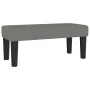Cama box spring con colchón tela gris oscuro 90x190 cm de vidaXL, Camas y somieres - Ref: Foro24-3136718, Precio: 353,17 €, D...