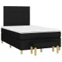 Cama box spring con colchón tela negro 120x200 cm de vidaXL, Camas y somieres - Ref: Foro24-3137143, Precio: 423,72 €, Descue...