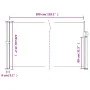 Red retractable side awning 120x300 cm by , Umbrellas - Ref: Foro24-4004282, Price: 76,81 €, Discount: %