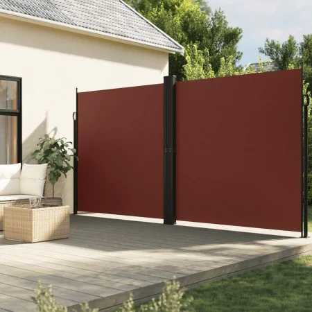 Toldo lateral retráctil marrón 220x600 cm de , Sombrillas - Ref: Foro24-4004869, Precio: 174,81 €, Descuento: %