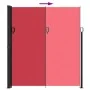 Red retractable side awning 220x600 cm by , Umbrellas - Ref: Foro24-4004567, Price: 123,92 €, Discount: %