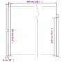 Red retractable side awning 220x600 cm by , Umbrellas - Ref: Foro24-4004567, Price: 123,92 €, Discount: %