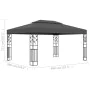 Cenador con doble techo gris antracita 3x4 m de vidaXL, Carpas y cenadores - Ref: Foro24-48031, Precio: 260,74 €, Descuento: %