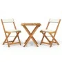 3-piece terrace folding table and chairs and acacia wood cushions by vidaXL, Garden sets - Ref: Foro24-319704, Price: 155,62 ...