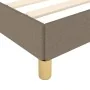 Bed frame with headboard in taupe gray fabric 90x190 cm by vidaXL, Beds and slatted bases - Ref: Foro24-3125021, Price: 145,1...