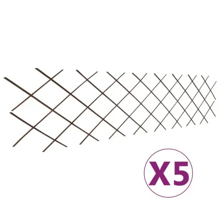 Willow trellis fence 5 pieces 180x60 cm by vidaXL, fence panels - Ref: Foro24-146072, Price: 33,15 €, Discount: %