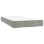 Boxspringbett mit hellgrauer Samtmatratze 100x200 cm von vidaXL, Betten und Lattenroste - Ref: Foro24-3127415, Preis: 313,75 ...