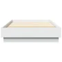 Bed frame with white LED lights 100x200 cm by , Beds and slatted bases - Ref: Foro24-839504, Price: 106,77 €, Discount: %