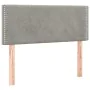 Box spring bed with light gray velvet mattress 100x200 cm by vidaXL, Beds and slatted bases - Ref: Foro24-3127415, Price: 309...