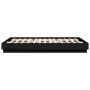 Bed frame with LED lights black 150x200 cm by , Beds and slatted bases - Ref: Foro24-3209787, Price: 182,81 €, Discount: %
