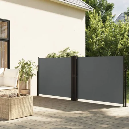 Anthrazitgraue einziehbare Seitenmarkise 140x1200 cm von , Sonnenschirme - Ref: Foro24-4004808, Preis: 154,64 €, Rabatt: %
