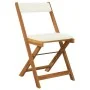 3-piece terrace folding table and chairs and acacia wood cushions by vidaXL, Garden sets - Ref: Foro24-319704, Price: 155,62 ...