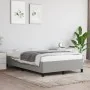 Estructura de cama tela gris claro 120x190 cm de , Camas y somieres - Ref: Foro24-379508, Precio: 100,87 €, Descuento: %