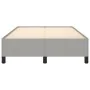 Light gray fabric bed frame 120x190 cm by , Beds and slatted bases - Ref: Foro24-379508, Price: 101,01 €, Discount: %