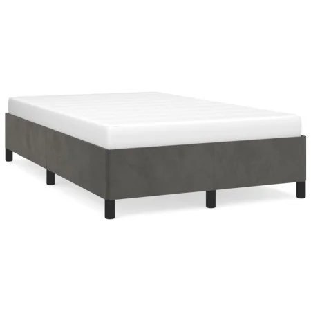 Dark gray velvet bed frame 120x190 cm by , Beds and slatted bases - Ref: Foro24-379529, Price: 109,21 €, Discount: %