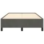 Estructura de cama terciopelo gris oscuro 120x190 cm de , Camas y somieres - Ref: Foro24-379529, Precio: 109,21 €, Descuento: %