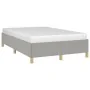 Estructura de cama tela gris claro 120x190 cm de , Camas y somieres - Ref: Foro24-379515, Precio: 90,02 €, Descuento: %