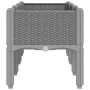 Jardinera con patas PP gris claro 120x40x42 cm de , Maceteros y jardineras - Ref: Foro24-367897, Precio: 78,57 €, Descuento: %