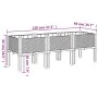 Planter with legs PP light gray 120x40x42 cm by , Pots and planters - Ref: Foro24-367897, Price: 78,57 €, Discount: %