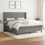Box spring bed with dark gray fabric mattress 180x200 cm by vidaXL, Beds and slatted bases - Ref: Foro24-3131290, Price: 642,...