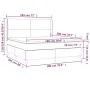 Box spring bed with dark gray fabric mattress 180x200 cm by vidaXL, Beds and slatted bases - Ref: Foro24-3131290, Price: 642,...