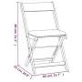 3-piece terrace folding table and chairs and acacia wood cushions by vidaXL, Garden sets - Ref: Foro24-319704, Price: 155,62 ...