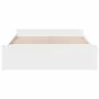 Cama con cajones madera de ingeniería blanco 140x200 cm de , Camas y somieres - Ref: Foro24-3280293, Precio: 162,47 €, Descue...