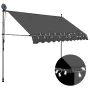 Manual retractable awning with LED anthracite gray 300 cm by vidaXL, Awnings - Ref: Foro24-145866, Price: 113,68 €, Discount: %