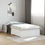 White engineered wood bed with drawers 100x200 cm by , Beds and slatted bases - Ref: Foro24-3280419, Price: 116,39 €, Discoun...