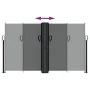 Anthracite gray retractable side awning 140x1000 cm by , Umbrellas - Ref: Foro24-4004718, Price: 140,21 €, Discount: %