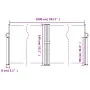 Anthracite gray retractable side awning 140x1000 cm by , Umbrellas - Ref: Foro24-4004718, Price: 140,21 €, Discount: %