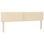Bed frame with cream fabric headboard 120x190 cm by , Beds and slatted bases - Ref: Foro24-3270511, Price: 159,95 €, Discount: %