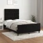 Bettgestell mit schwarzem Samtkopfteil 120x190 cm von , Betten und Lattenroste - Ref: Foro24-3270598, Preis: 180,83 €, Rabatt: %