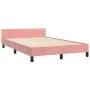 Rosa Samtbettgestell mit Kopfteil 120x190 cm von , Betten und Lattenroste - Ref: Foro24-3270601, Preis: 207,70 €, Rabatt: %