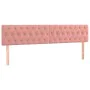 Rosa Samtbettgestell mit Kopfteil 120x190 cm von , Betten und Lattenroste - Ref: Foro24-3270601, Preis: 207,70 €, Rabatt: %