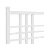 Metal bed frame with headboard and footboard white 75x190 cm by , Beds and slatted bases - Ref: Foro24-376381, Price: 64,78 €...