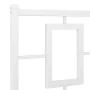 Metal bed frame with headboard and white footboard 150x200 cm by , Beds and slatted bases - Ref: Foro24-374310, Price: 126,78...