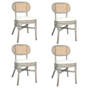 Sillas de comedor 4 unidades lino gris de vidaXL, Sillas de comedor - Ref: Foro24-3071721, Precio: 340,86 €, Descuento: %