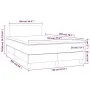 Box spring bed with pink velvet mattress 120x200 cm by , Beds and slatted bases - Ref: Foro24-3141178, Price: 355,04 €, Disco...