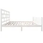 Weißer Massivholzbettrahmen Super King 180x200 cm von vidaXL, Betten und Lattenroste - Ref: Foro24-3101364, Preis: 173,13 €, ...