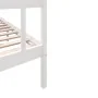 Weißer Massivholzbettrahmen Super King 180x200 cm von vidaXL, Betten und Lattenroste - Ref: Foro24-3101364, Preis: 173,13 €, ...
