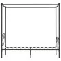Gray metal canopy bed frame 90x200 cm by vidaXL, Beds and slatted bases - Ref: Foro24-284440, Price: 126,17 €, Discount: %